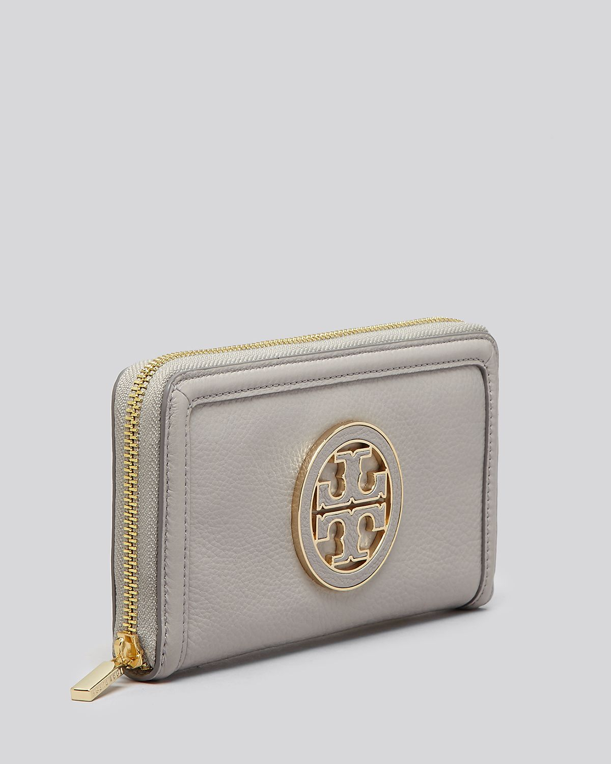 Tory Burch Wallet Amanda Zip Continental in Gray Lyst