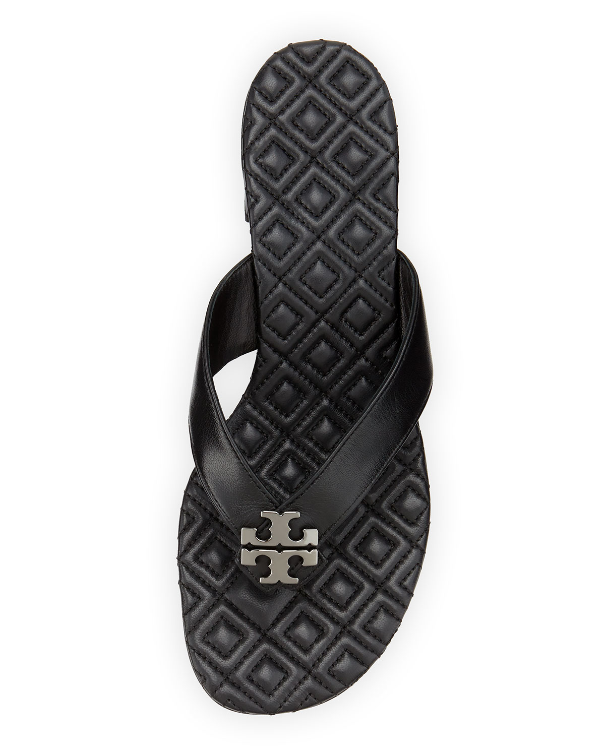 Lyst - Tory Burch Maybell Block-heel Thong Sandal in Black