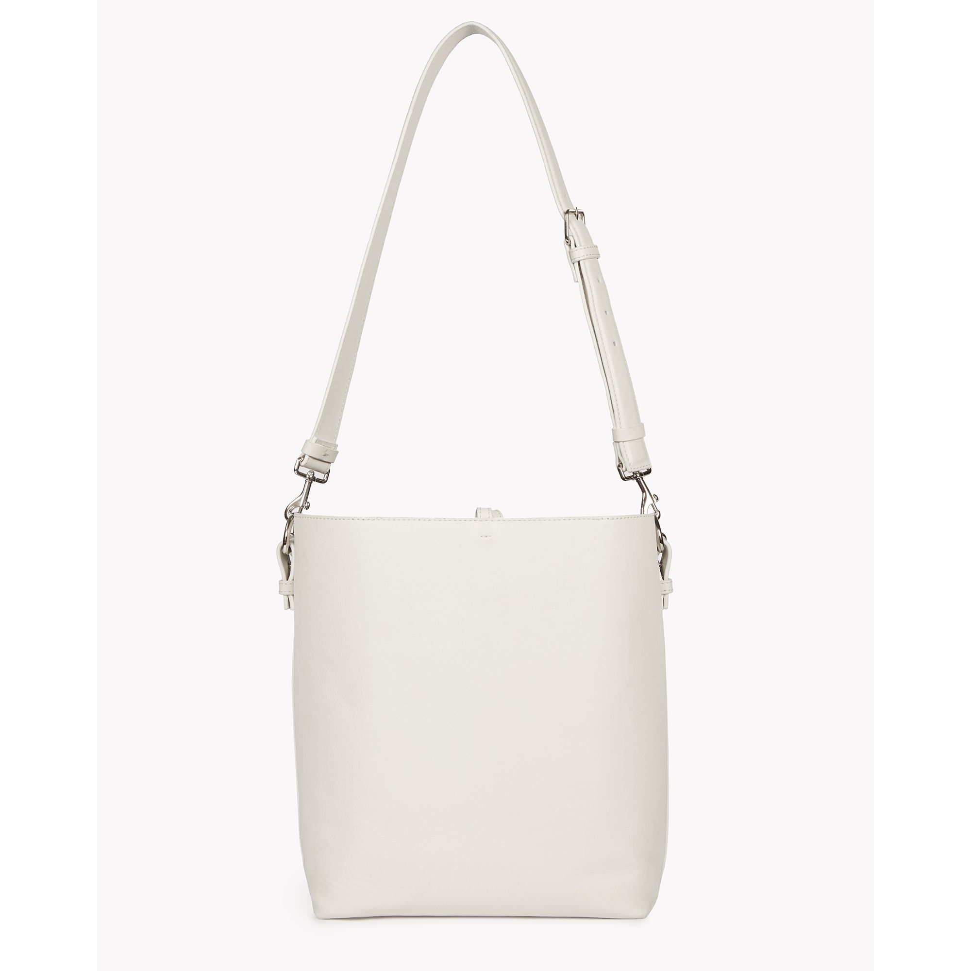Lyst Theory Small Bucket Bag In Linden Leather in White