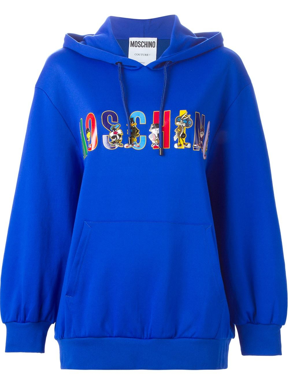 Moschino Looney Tunes Logo Hoodie in Blue | Lyst