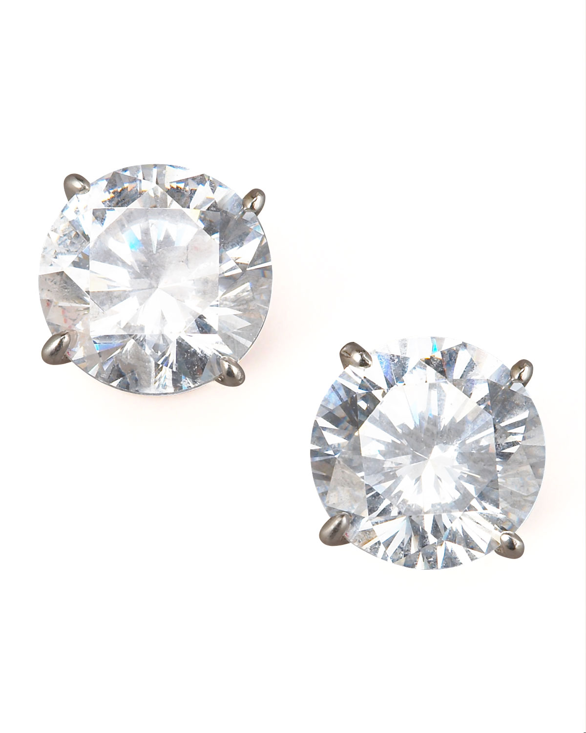 Fantasia By Deserio Stud Earrings in Transparent (null) | Lyst