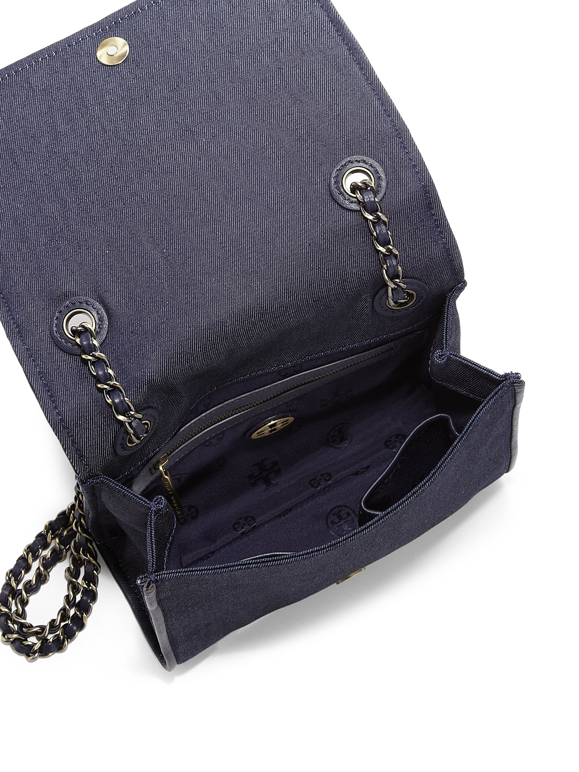 tory burch denim purse