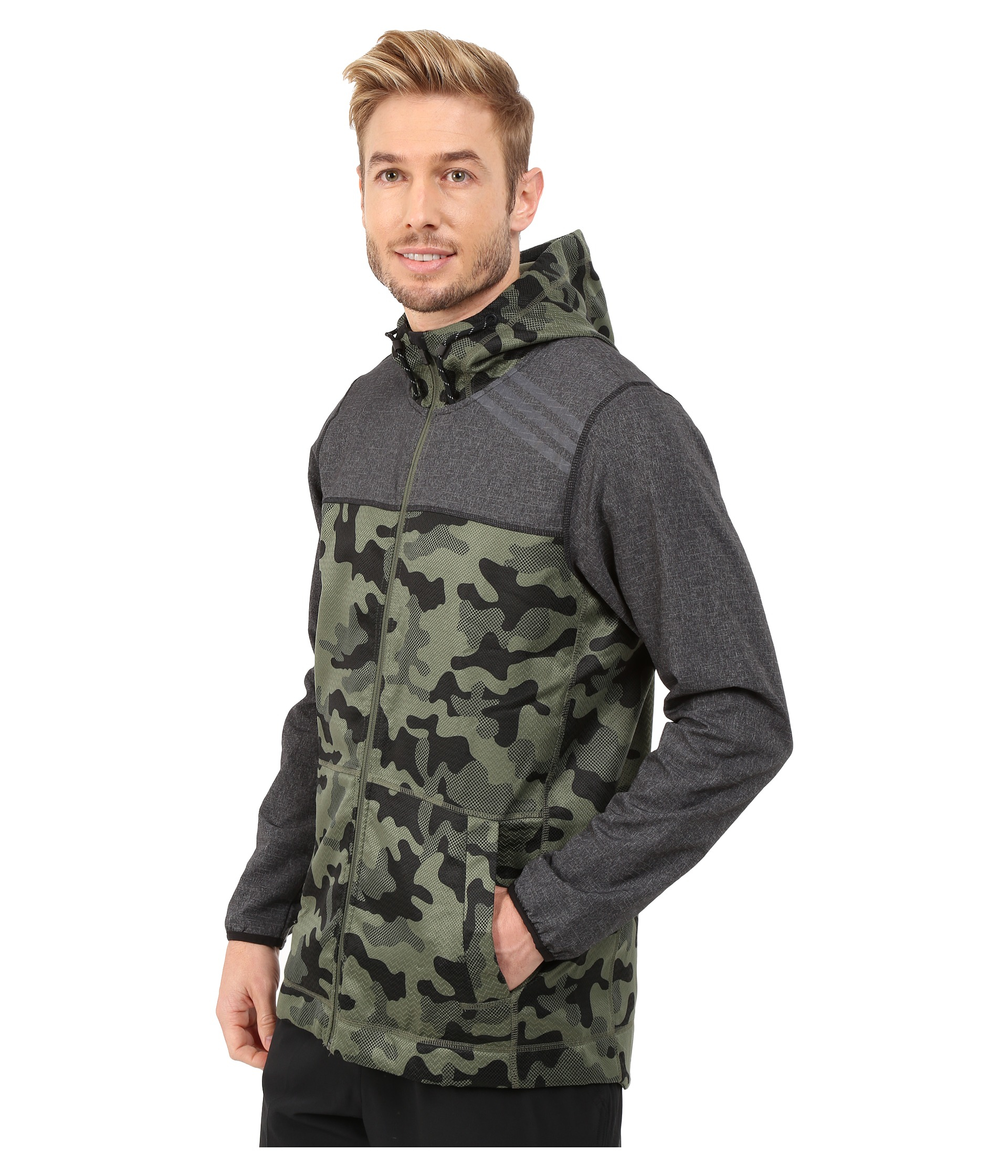 Adidas S1 Indestructible Camo Jacket in Green for Men | Lyst
