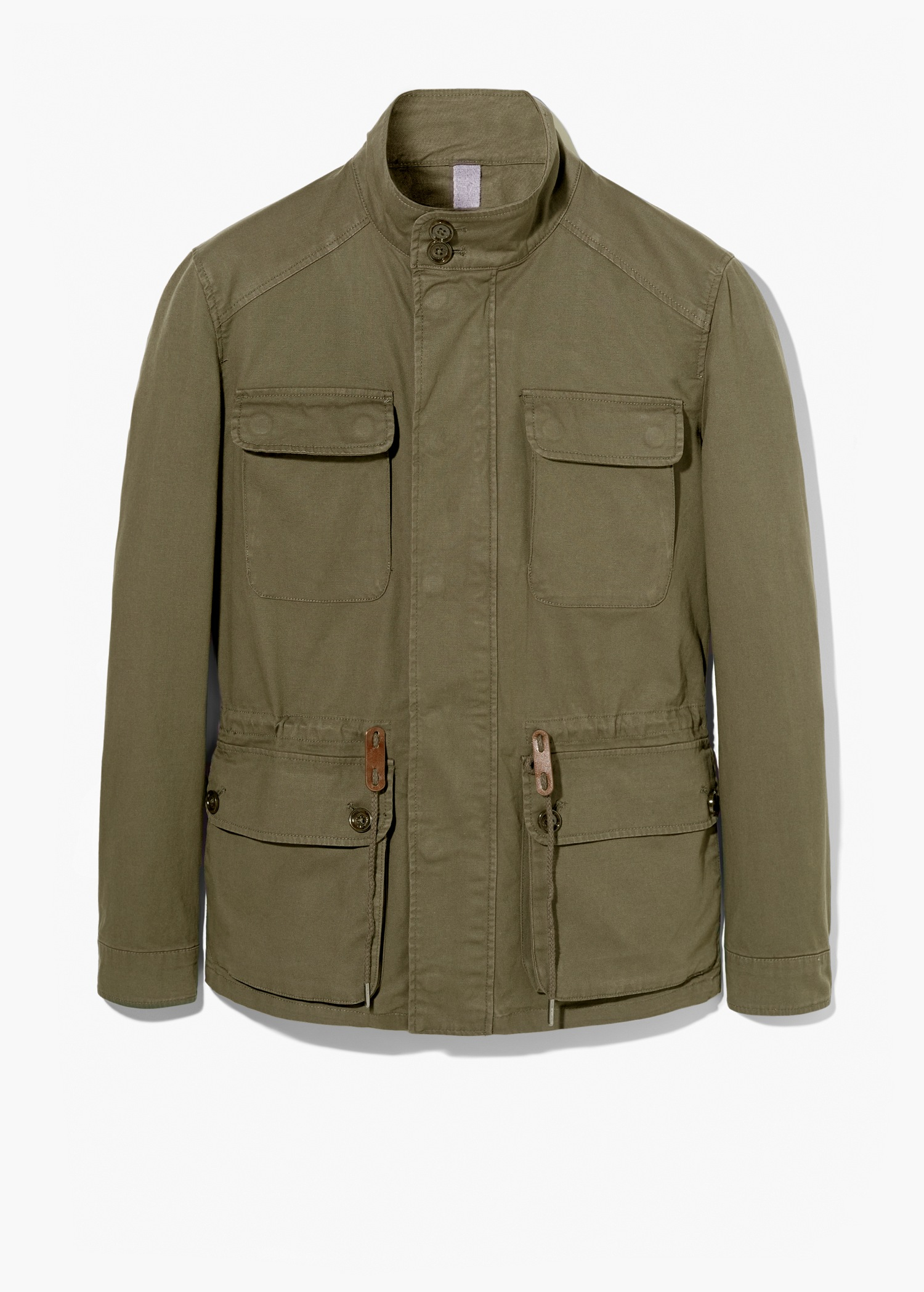 Lyst - Mango Cotton-Canvas Field Jacket in Natural for Men