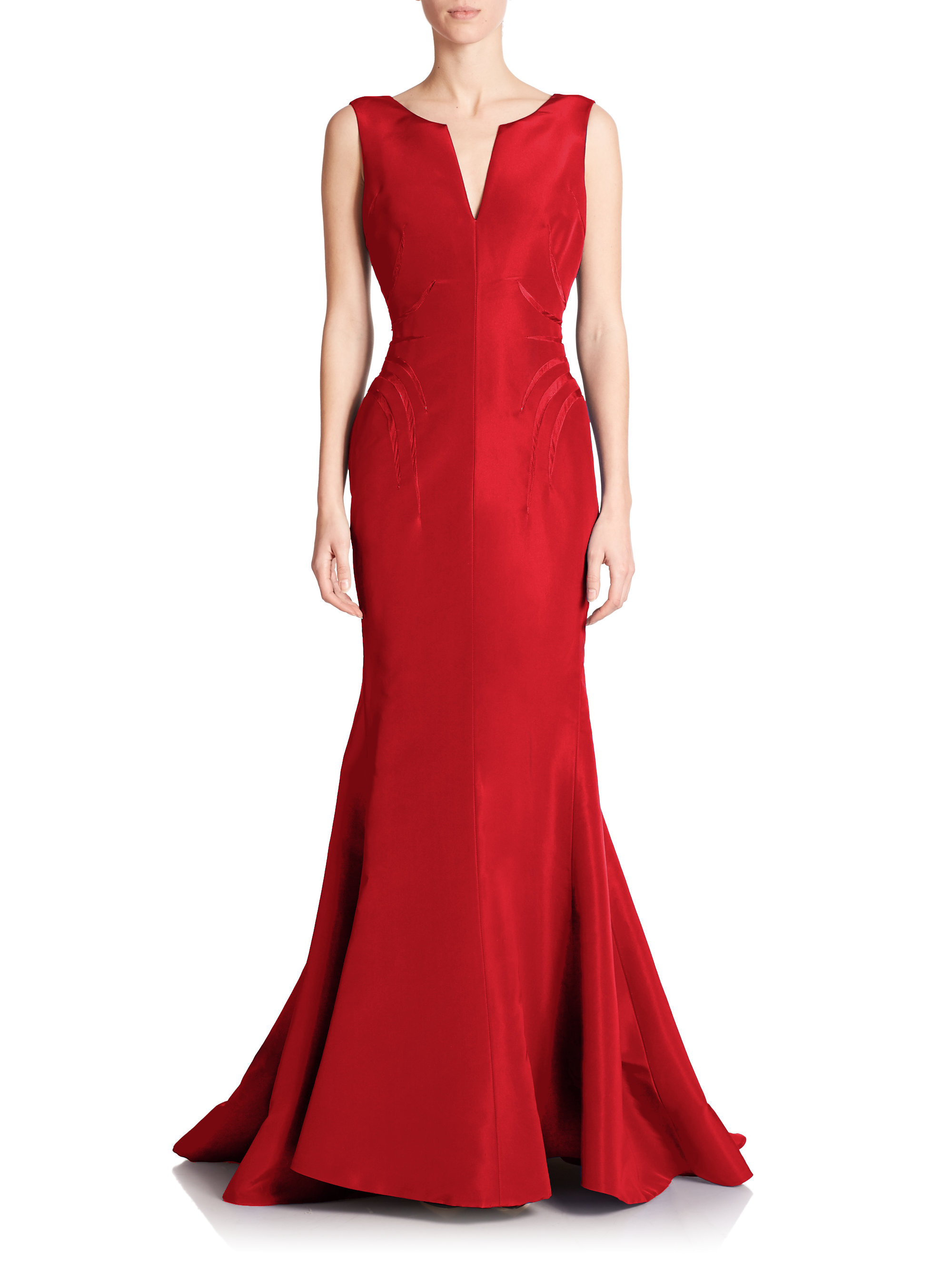 silk mermaid gown