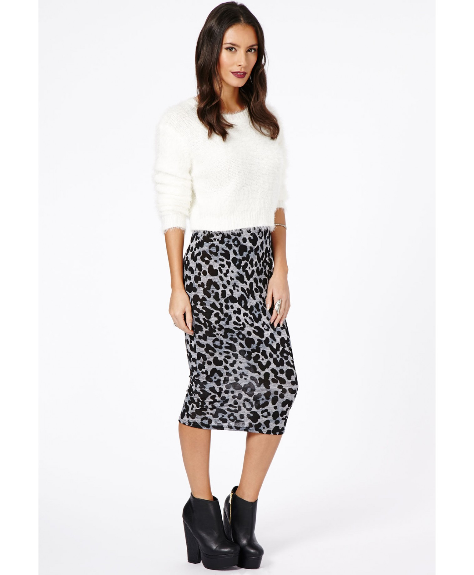 Missguided | Animal Leoniya Leopard Print Midi Skirt | Lyst