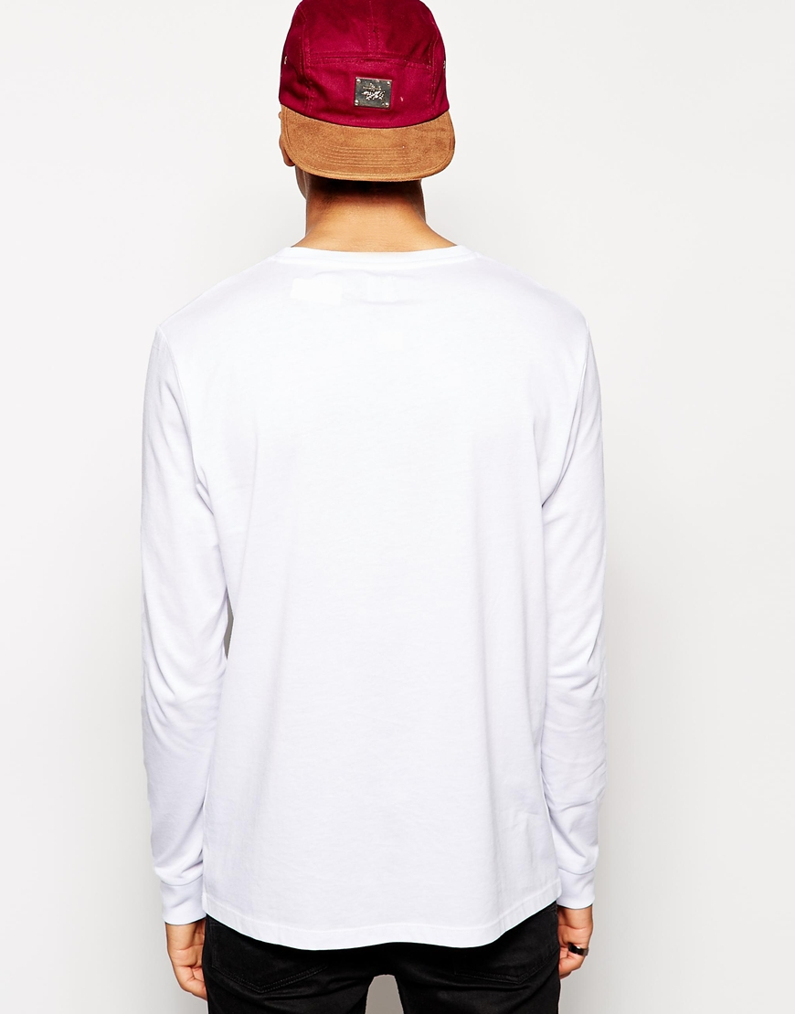 Lyst - Asos Skater Long Sleeve T-shirt With Yeezus Print in White for Men