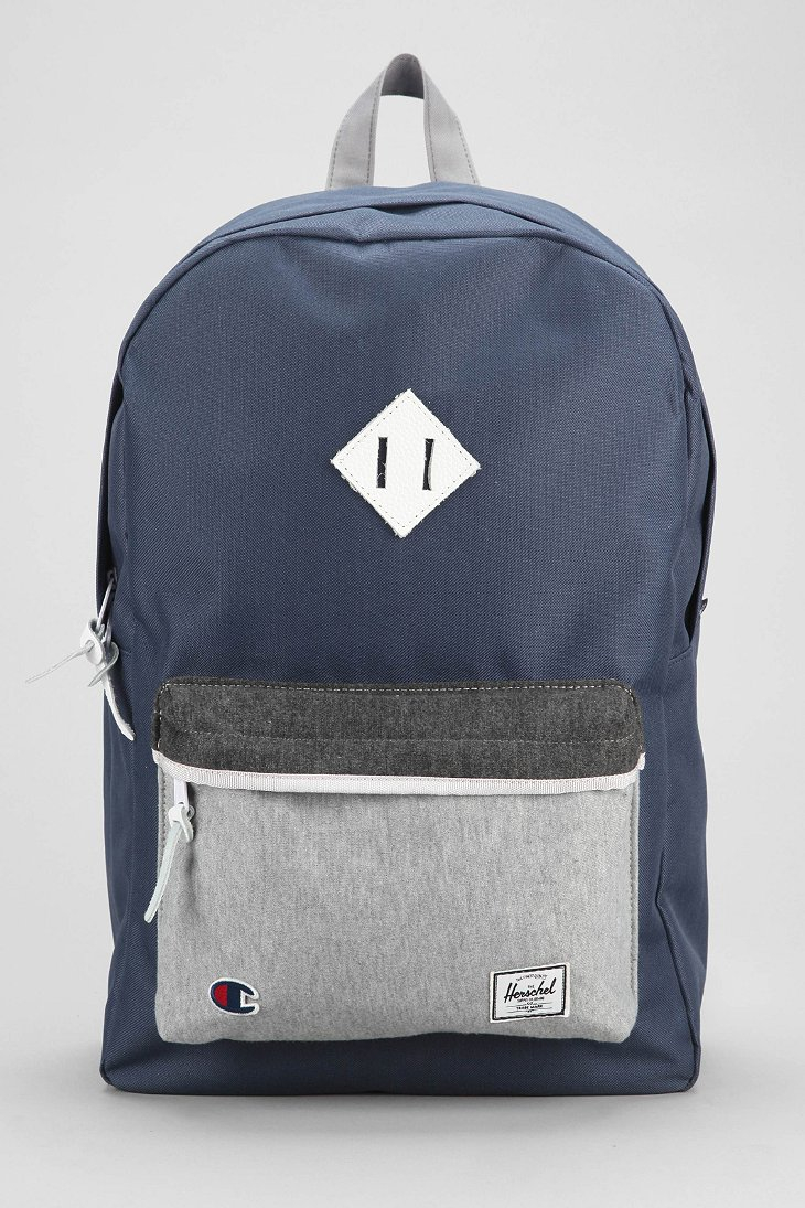 Herschel supply co. X Champion Heritage Backpack in Blue for Men | Lyst