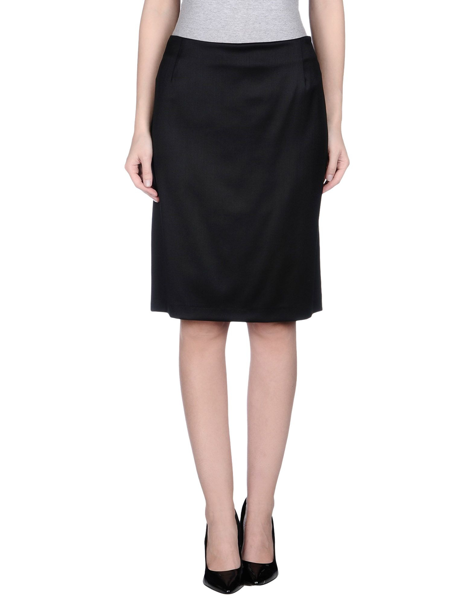 Caractere Knee Length Skirt in Black