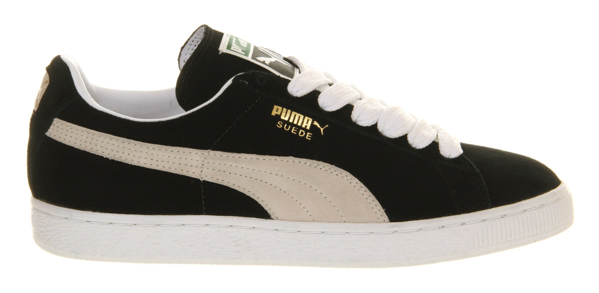 puma suede black size 8