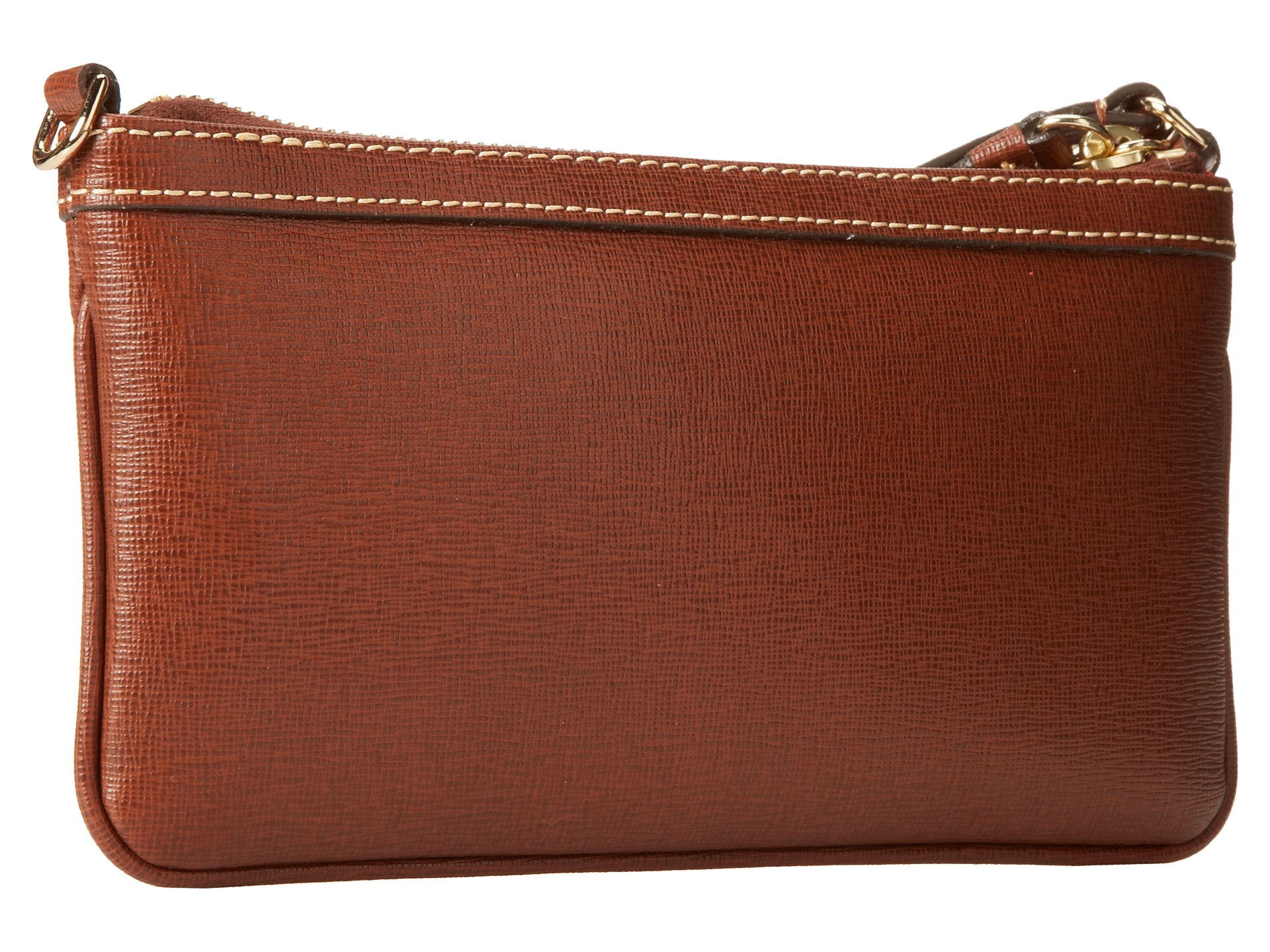 Dooney & Bourke Brown Saffiano Large Slim Wristlet Lyst