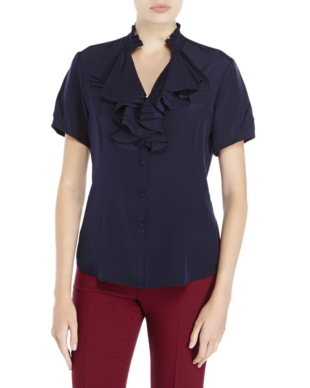 ladies navy blouse uk