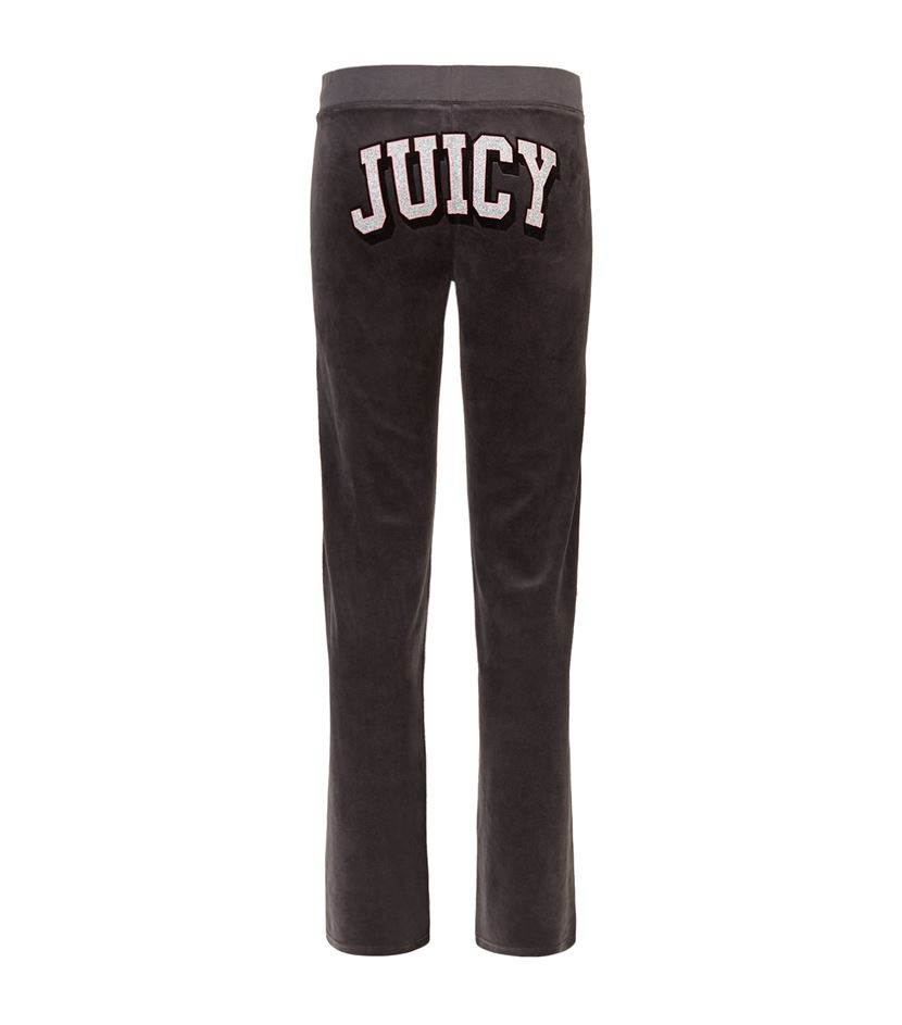 Juicy Couture Juicy Bum Velour Trackpants in Black Lyst