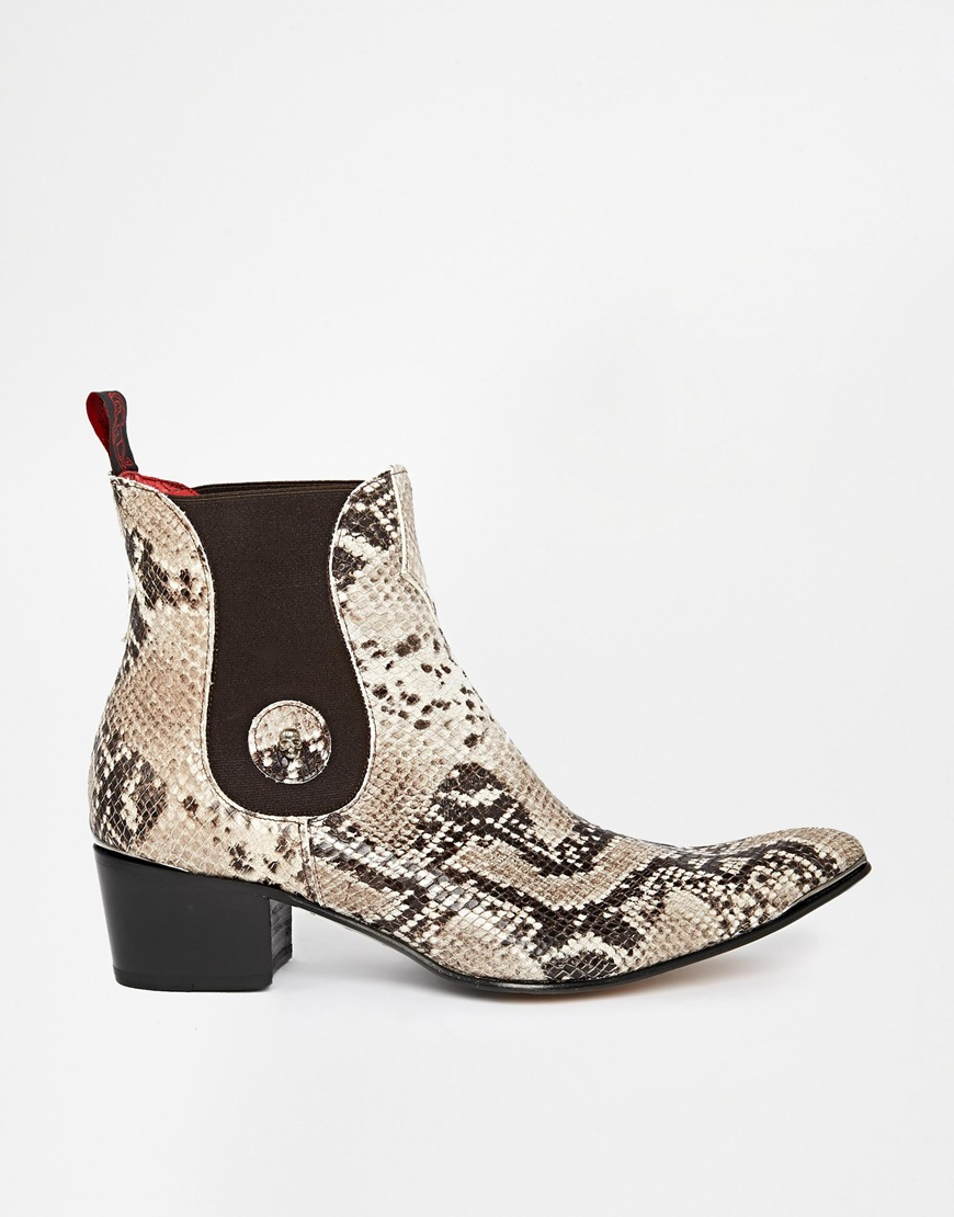 gucci snake chelsea boots