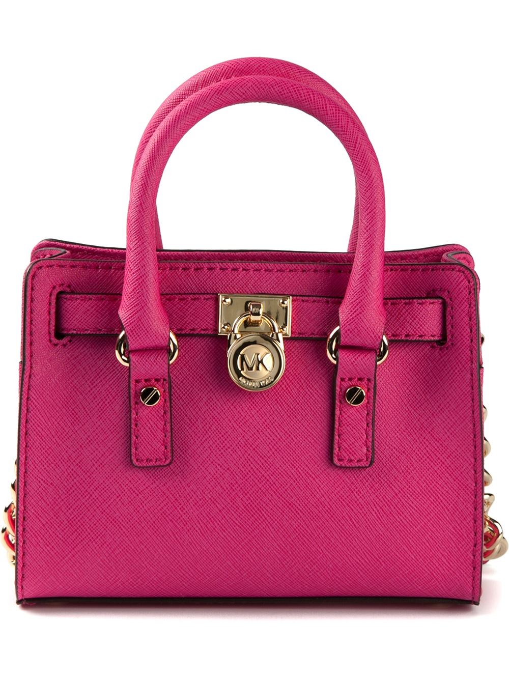Lyst - MICHAEL Michael Kors Mini Hamilton Messenger Bag in Pink