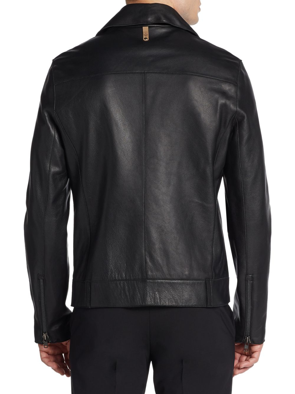 Mackage Leather Moto Jacket in Black for Men | Lyst