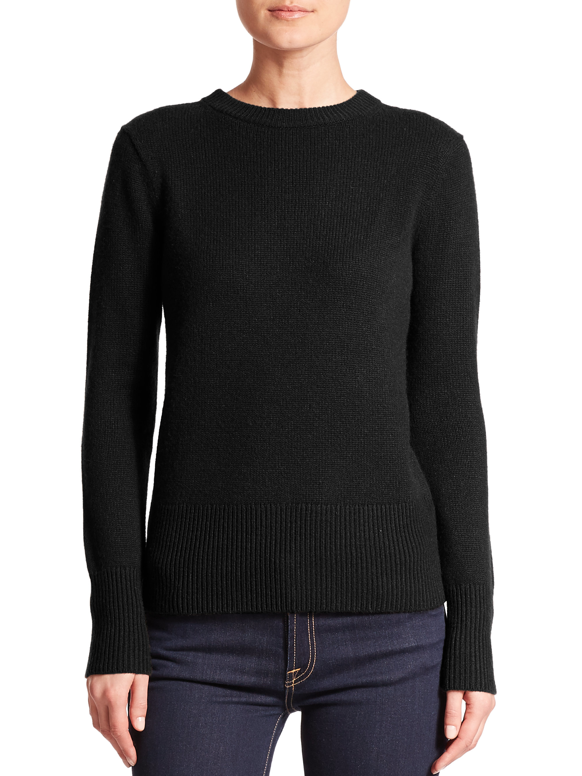 Lyst - Theory Salomay Cashmere Sweater in Black