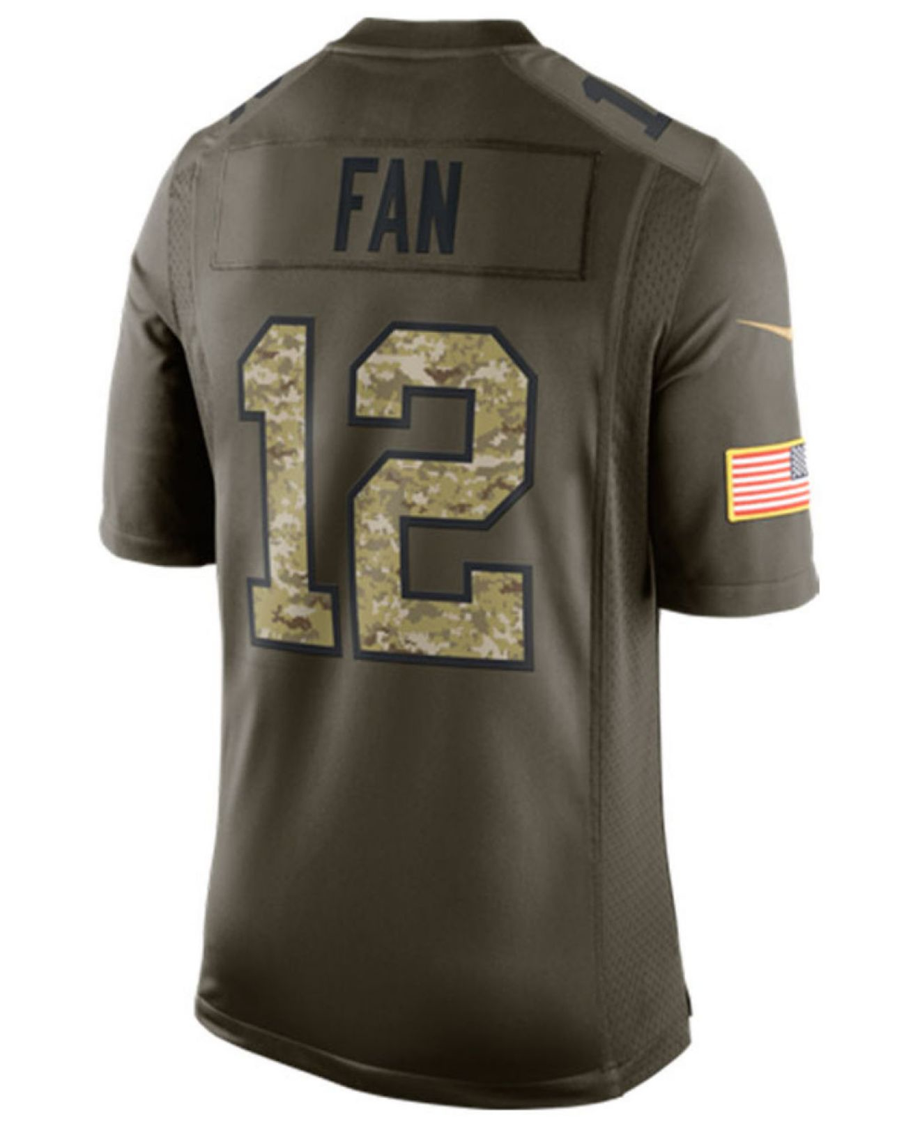 Nike Men\u0026#39;s Fan #12 Seattle Seahawks Salute To Service Jersey in ...  