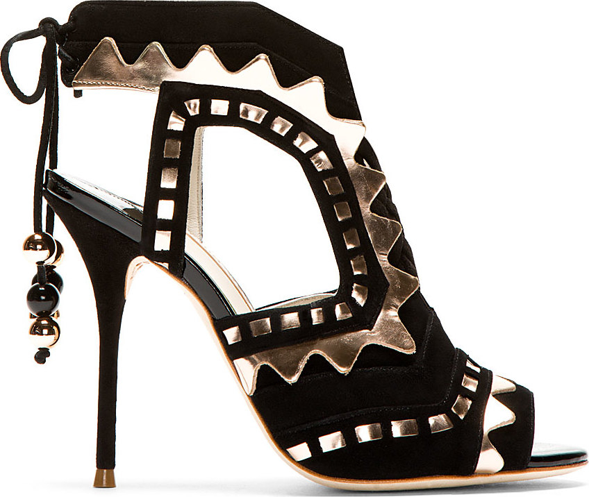 rose gold sophia webster heels