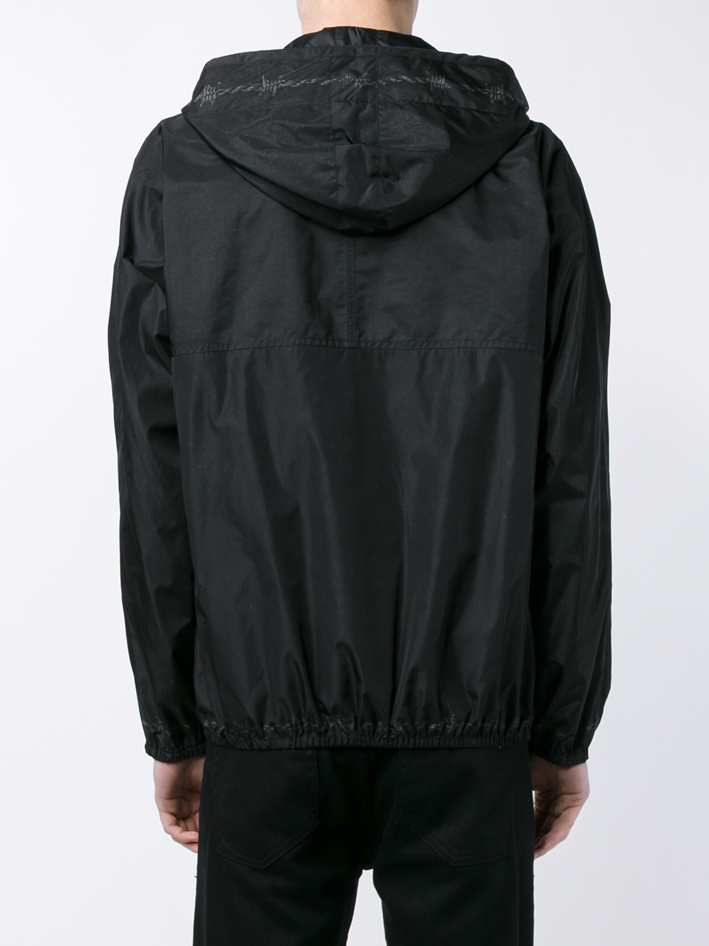 Givenchy Barb Wire Jesus Print Windbreaker Jacket in Black for Men | Lyst