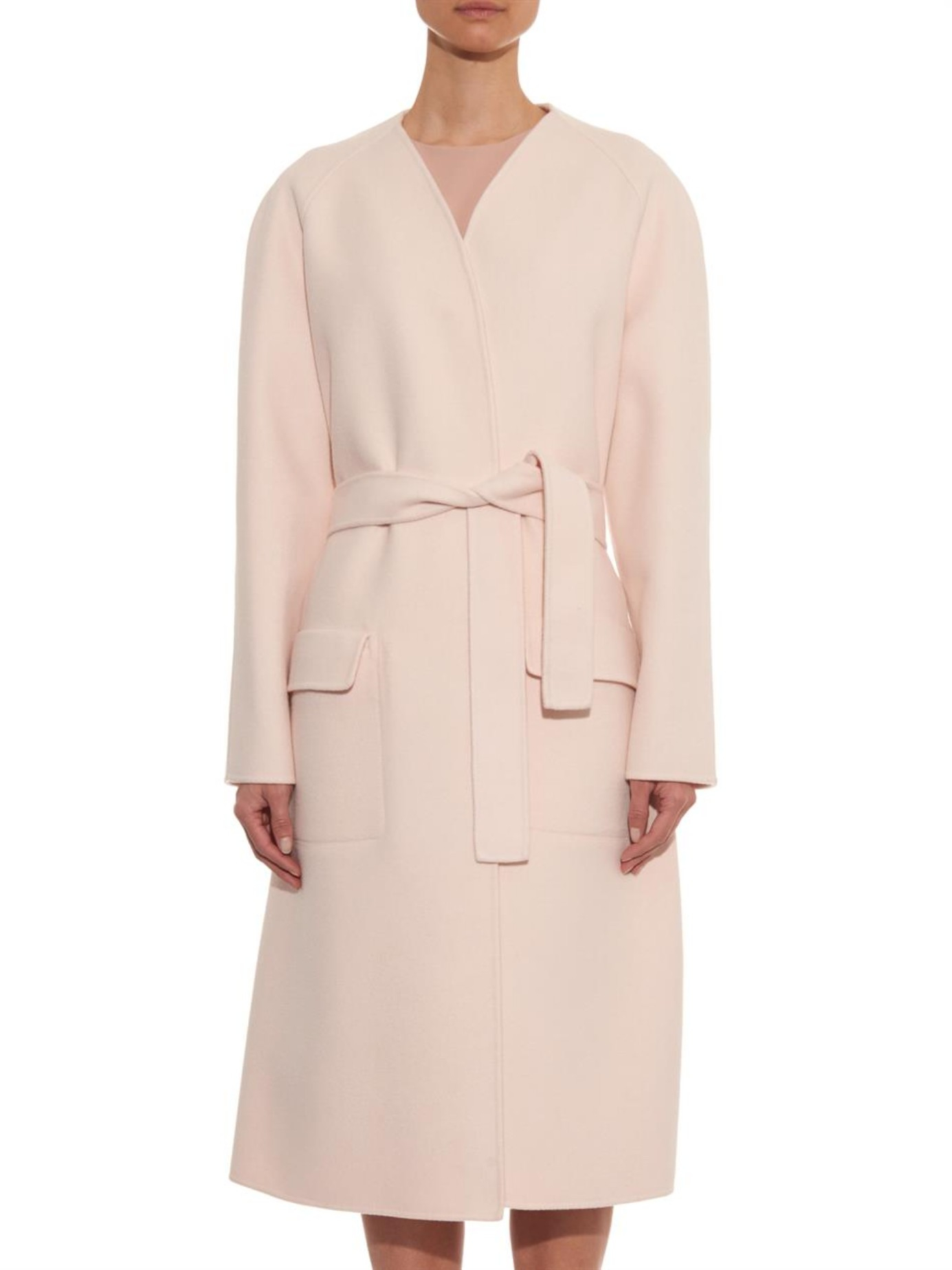 Bottega Felted Cashmere Coat in Pink Lyst