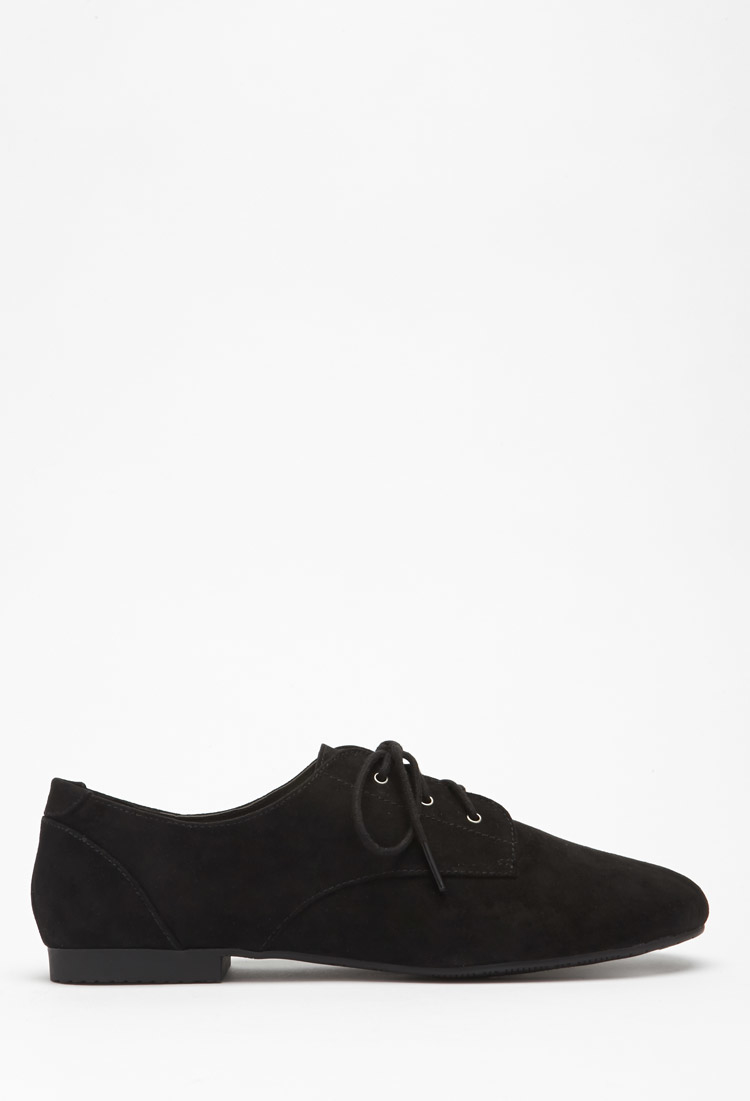 oxfords shoes forever 21 forever 21 faux suede oxfords in black lyst oxfords shoes forever 21 forever 21 faux suede oxfords in black lyst