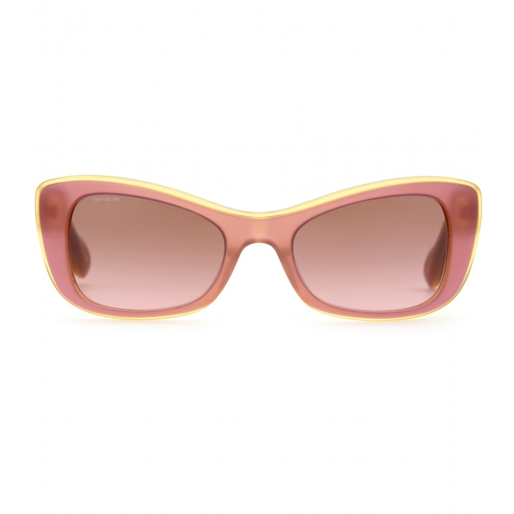 Lyst - Miu miu Square Frame Sunglasses in Pink
