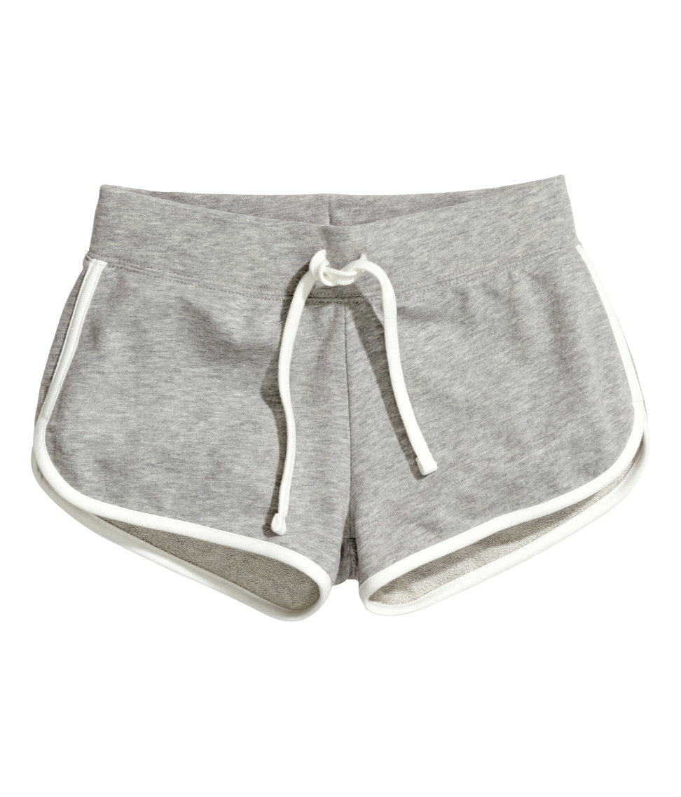 h&m grey sweat shorts