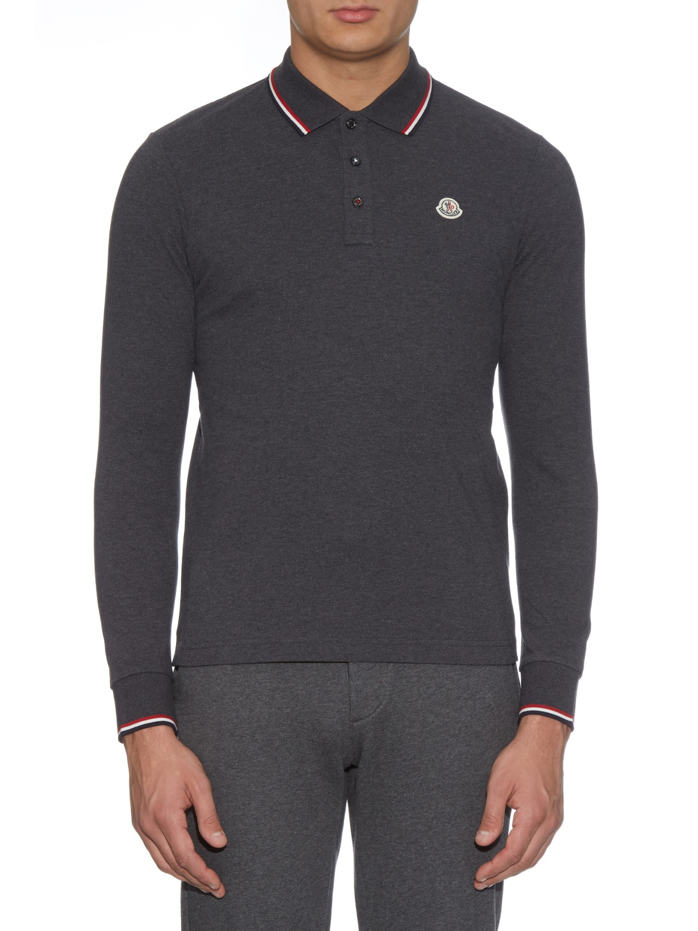 moncler long sleeve polo moncler long sleeve polo