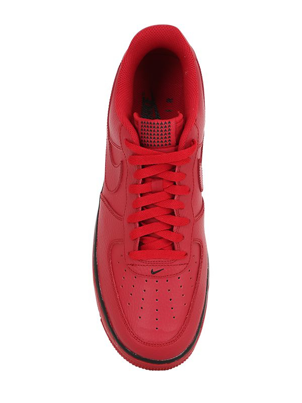 Nike Air Force 1 Faux Leather Sneakers in Red for Men | Lyst
