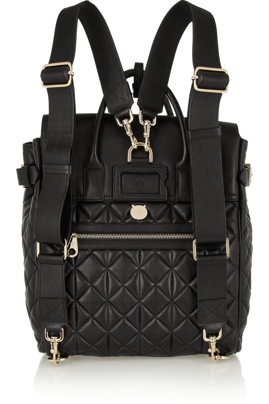Lyst Mulberry Cara Delevingne Large Quilted Leather Backpack in Black