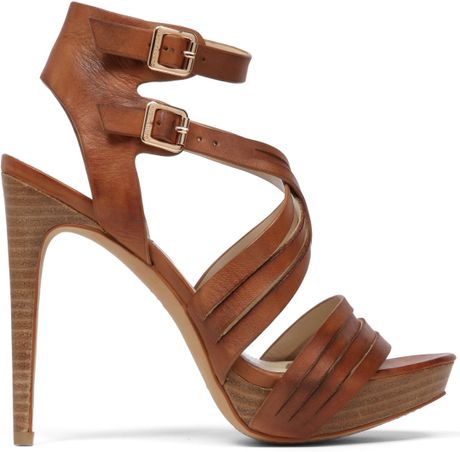 Vince Camuto Jistil High Heel Platform Sandals in Brown (Fudge) | Lyst