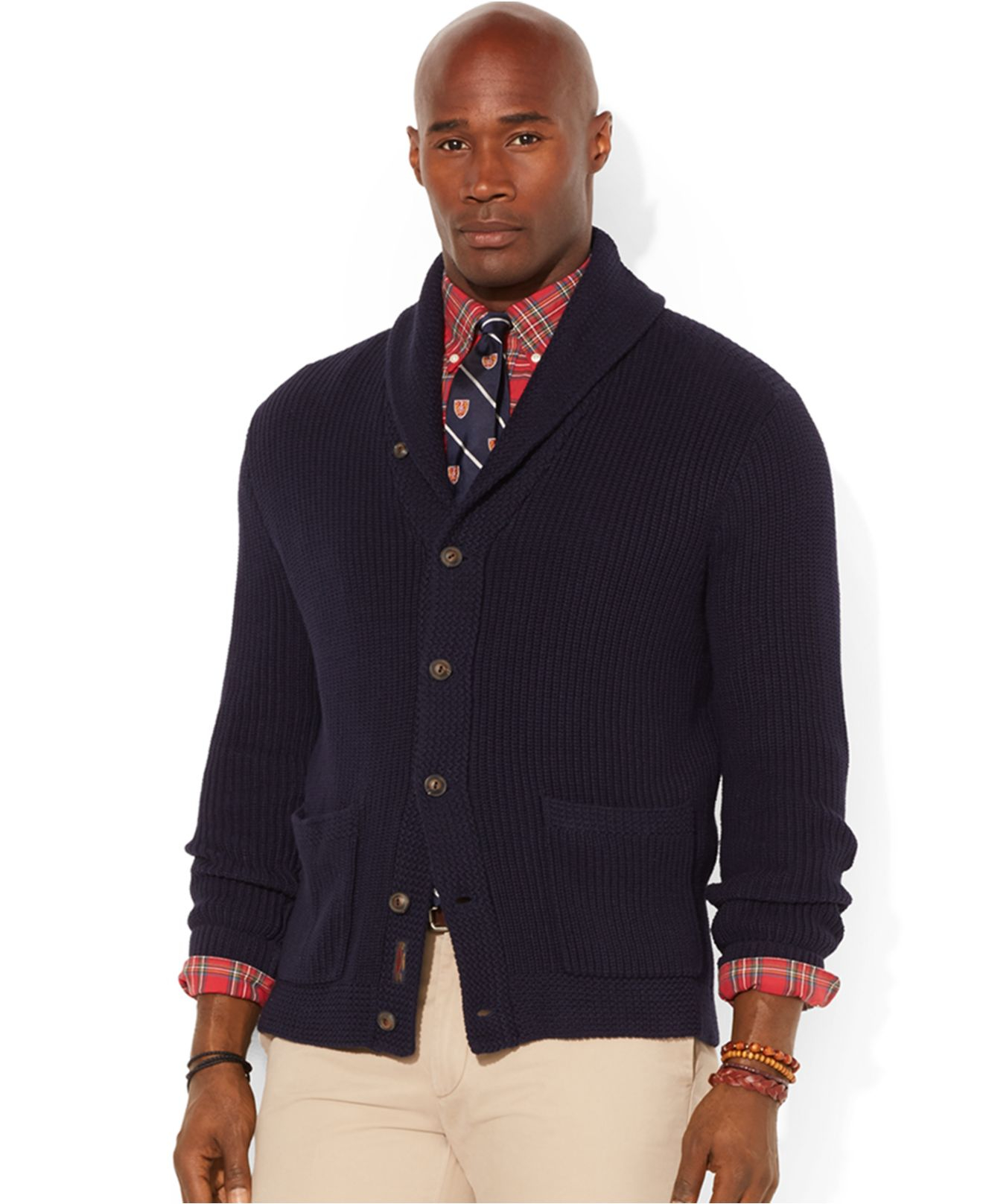 polo wool cardigan