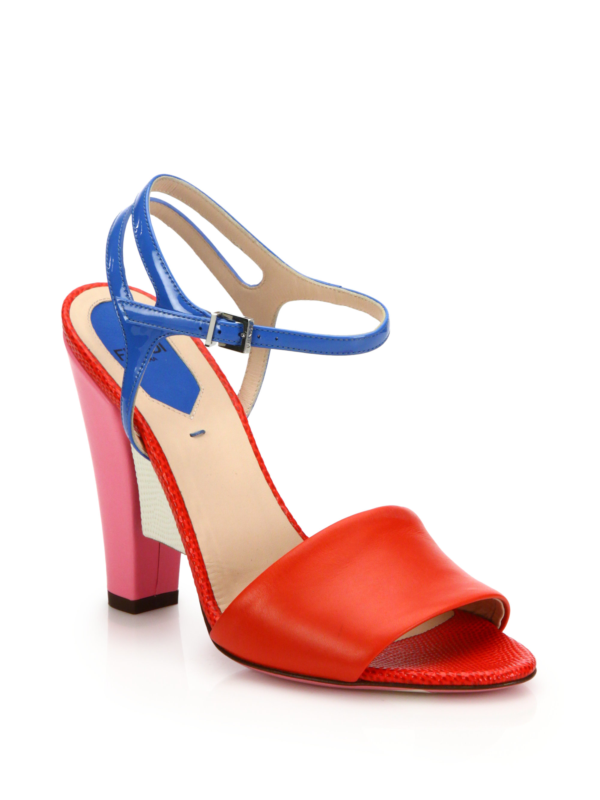 fendi red sandals
