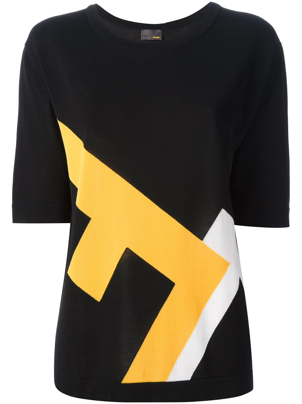 fendi t shirt yellow