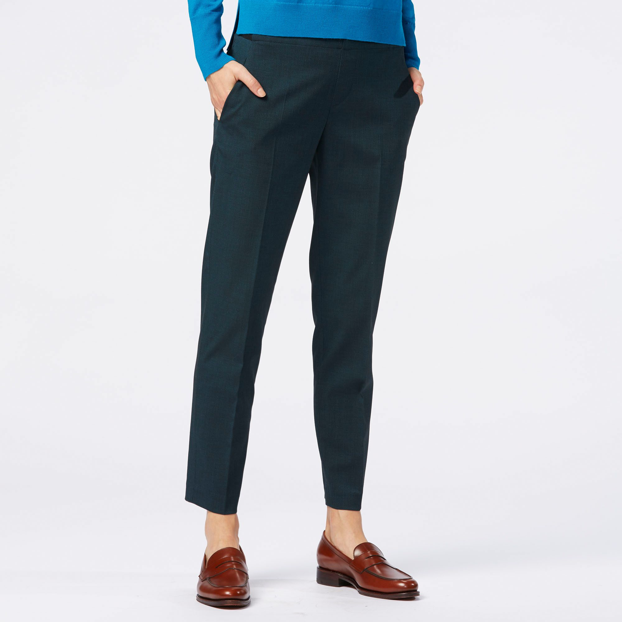 Uniqlo | Blue Women Ankle Length Pants | Lyst