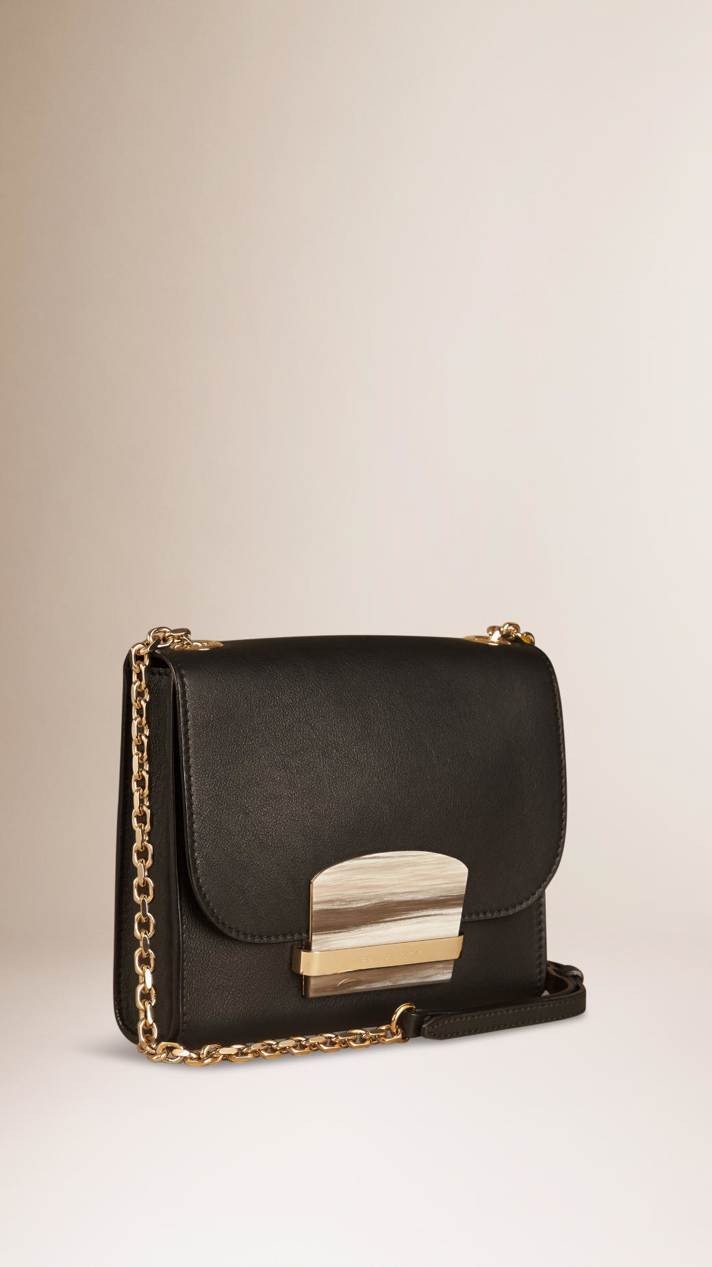 Burberry Small Leather Cross-Body Bag in Black | Lyst
