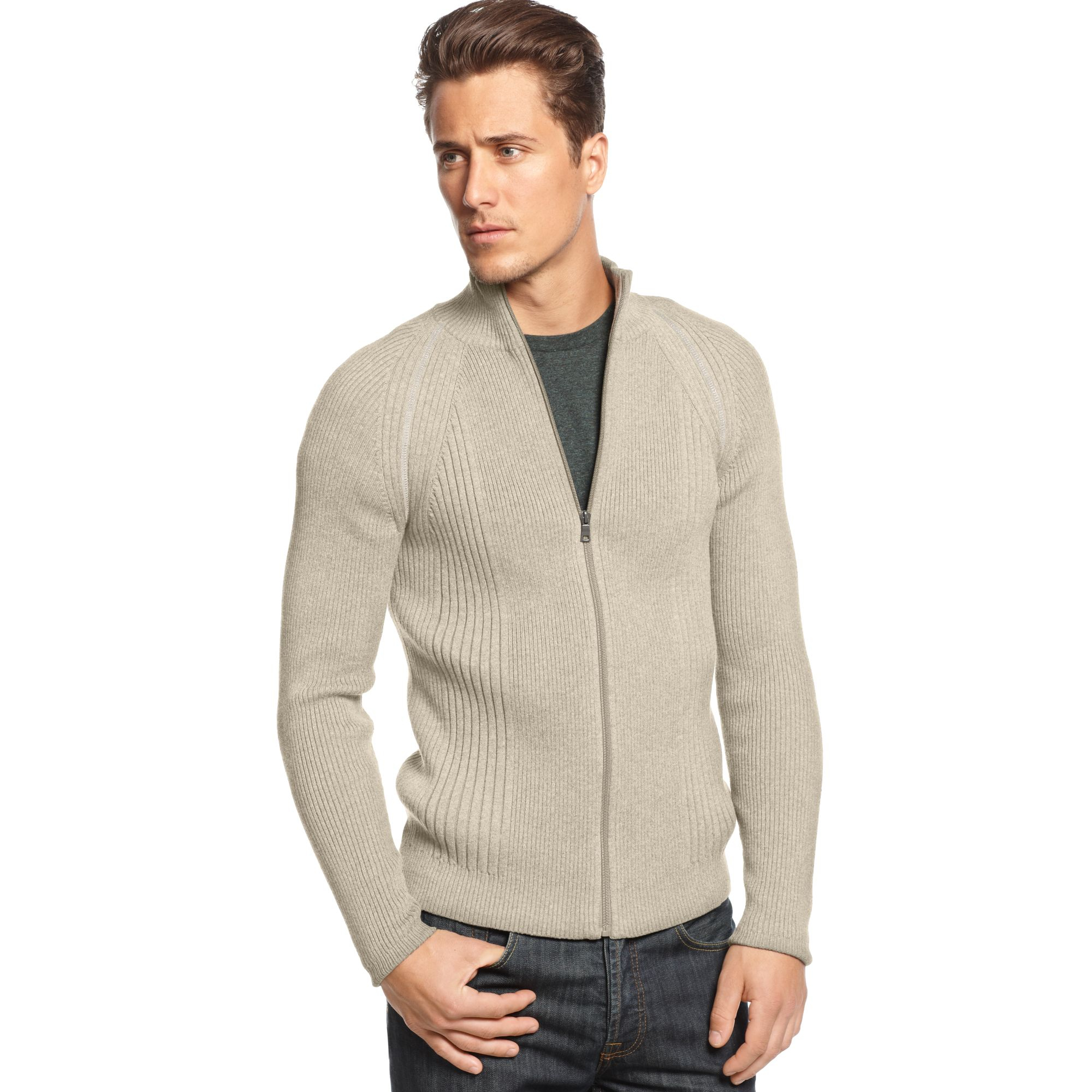 Download Lyst - Inc International Concepts Raglan Rib Full Zip ...