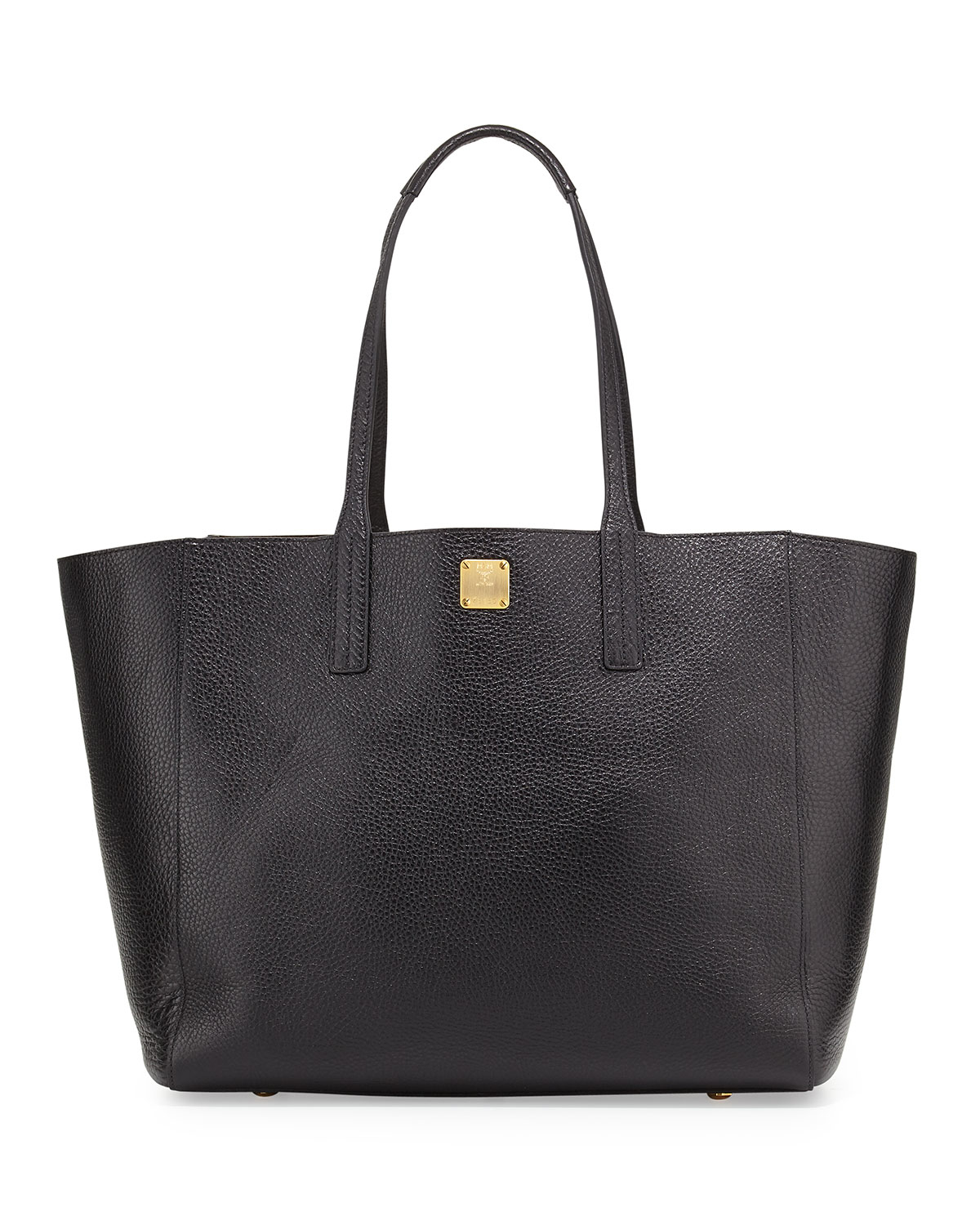 Mcm Shopper Project Reversible Leather Tote Bag in Black | Lyst