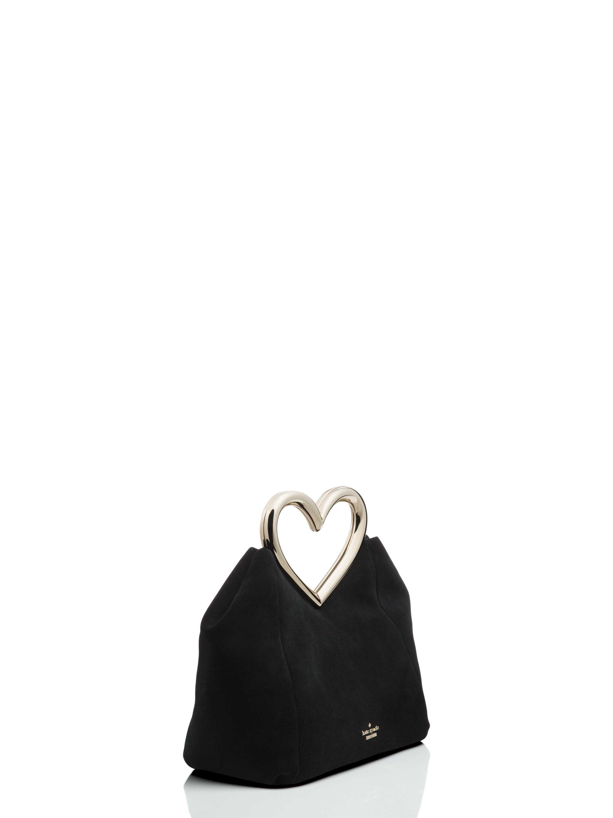 Kate Spade Secret Admirer Heart Handle Bag in Black - Lyst