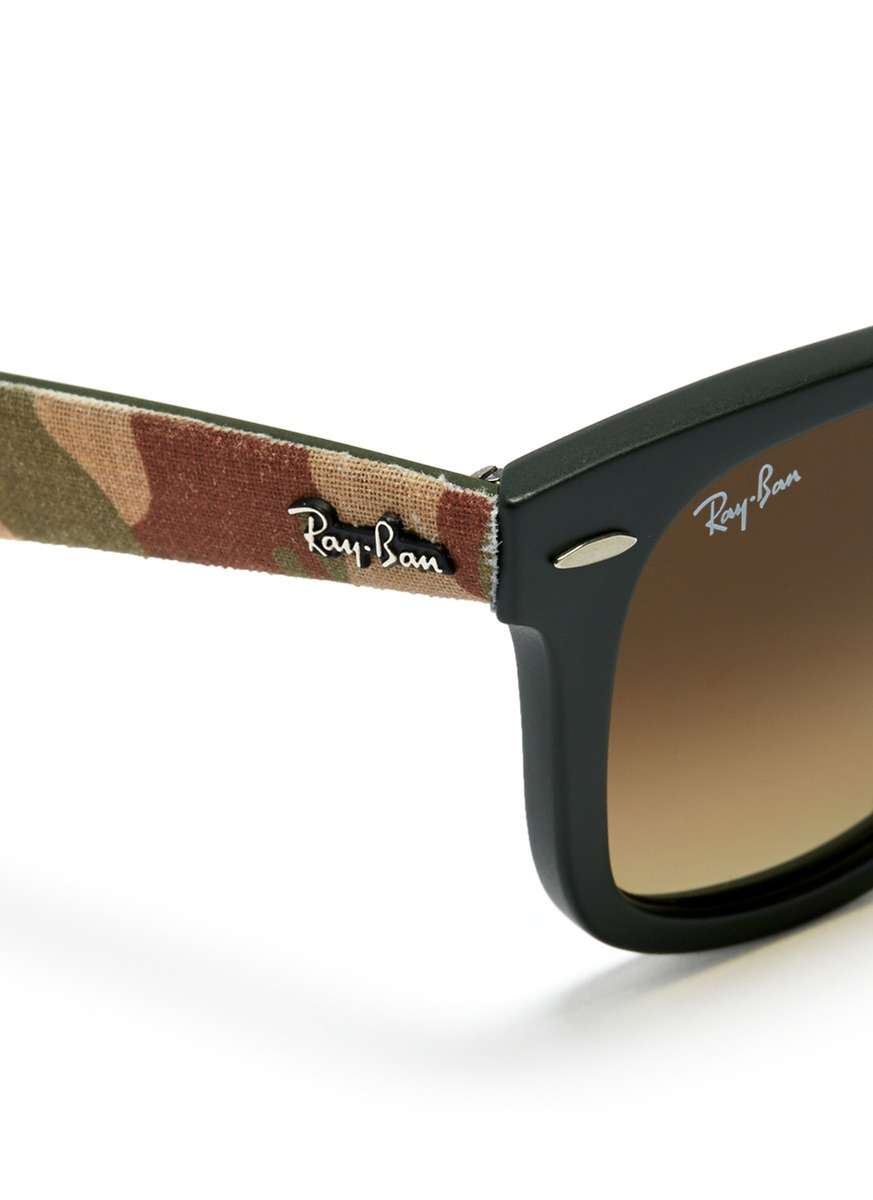 Lyst Ray Ban Original Wayfarer Urban Camouflage Print Sunglasses In Green 5396