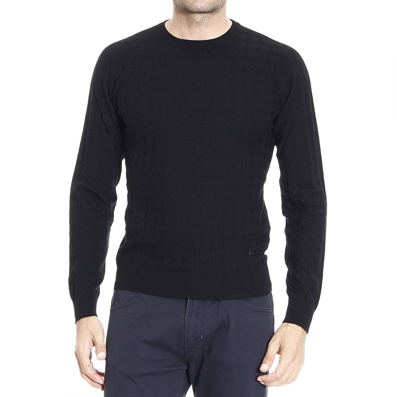 Armani Sweater in Black for Men | Lyst