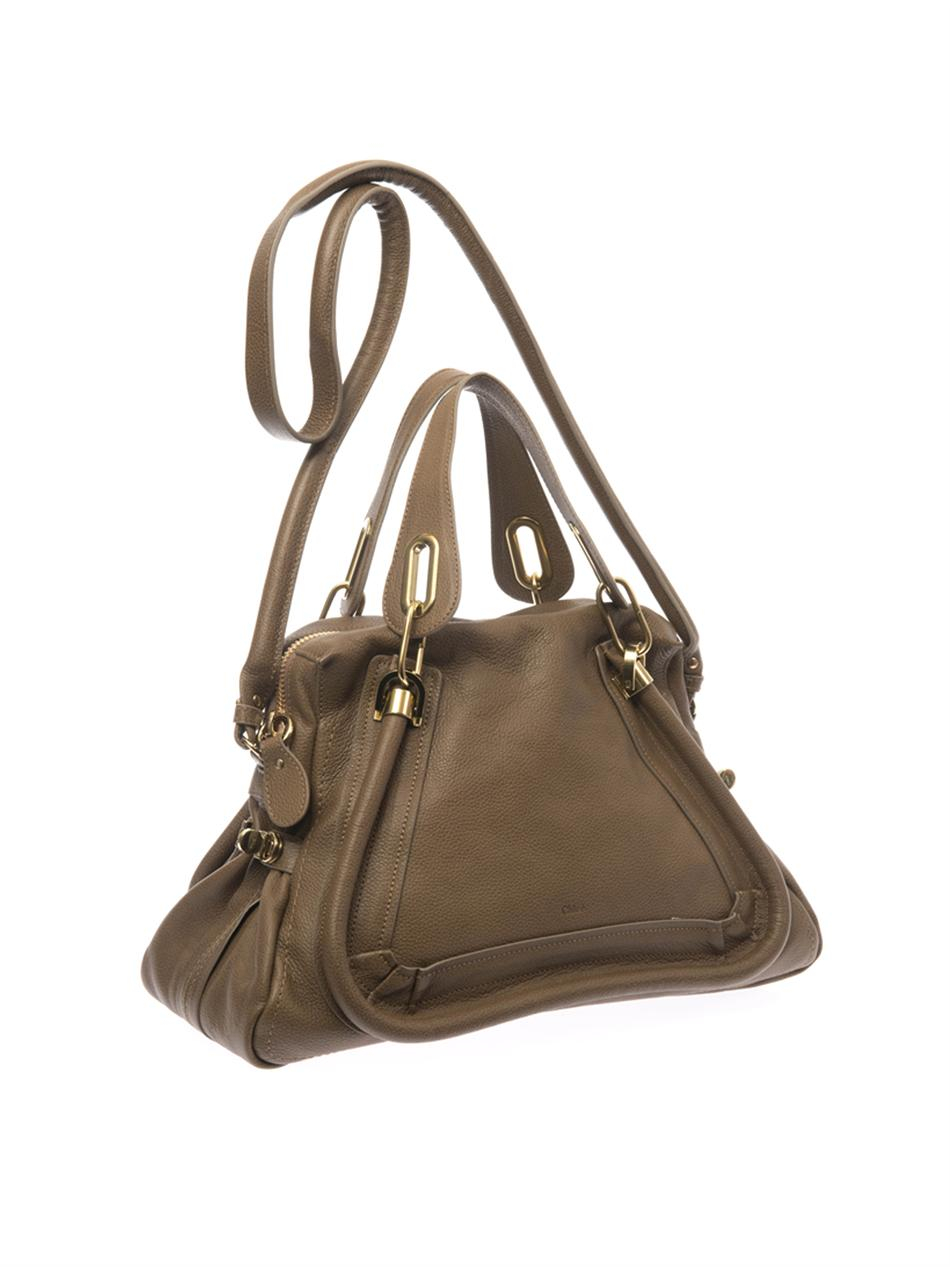 Chlo Paraty Leather Tote in Brown | Lyst  