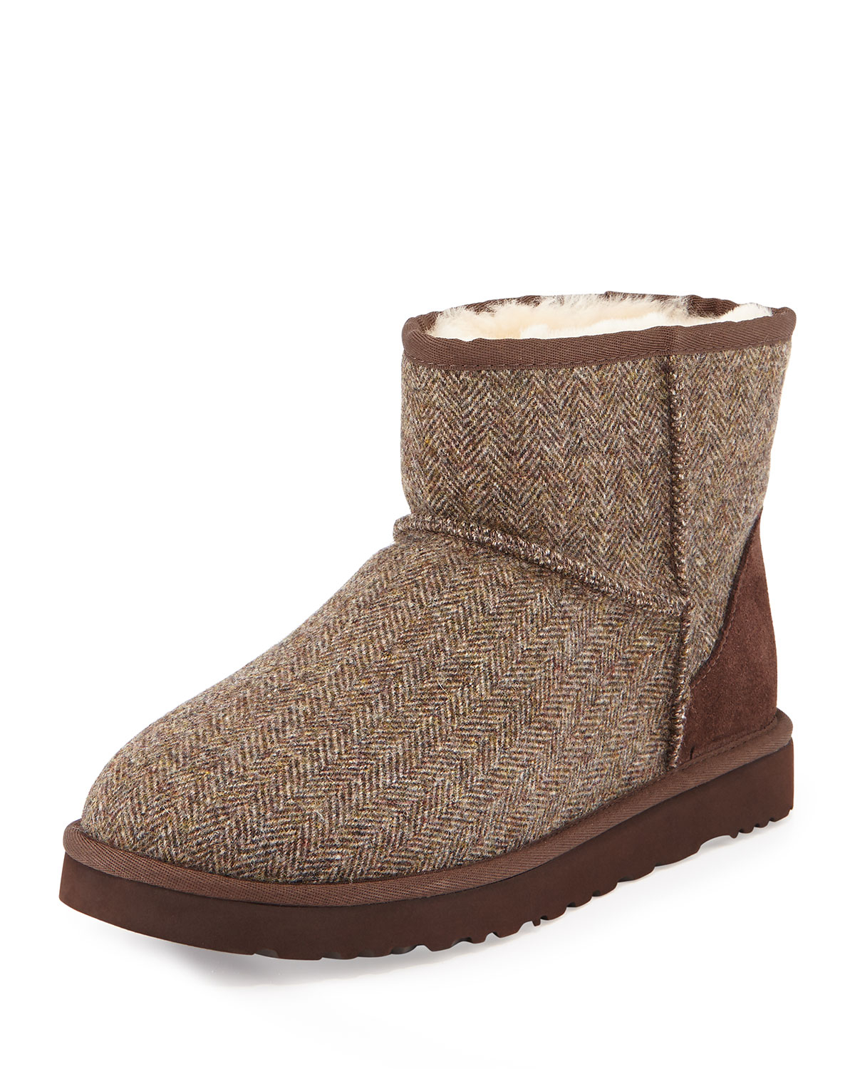 Ugg Tweed Classic Mini Boot in Brown for Men | Lyst