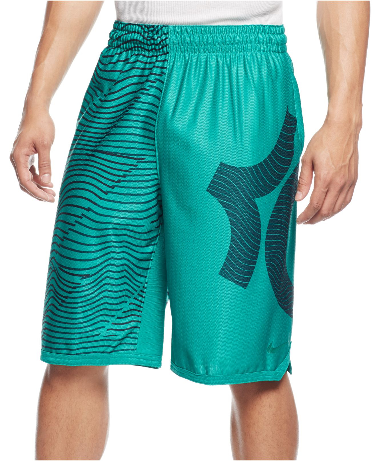 nike green football shorts