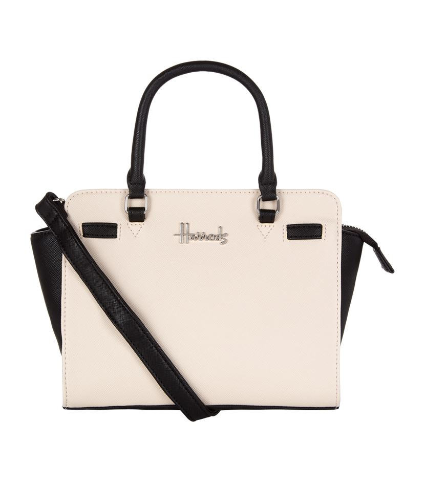 Harrods Novello Mini Two Tone Crossbody Bag In White Lyst Gallery