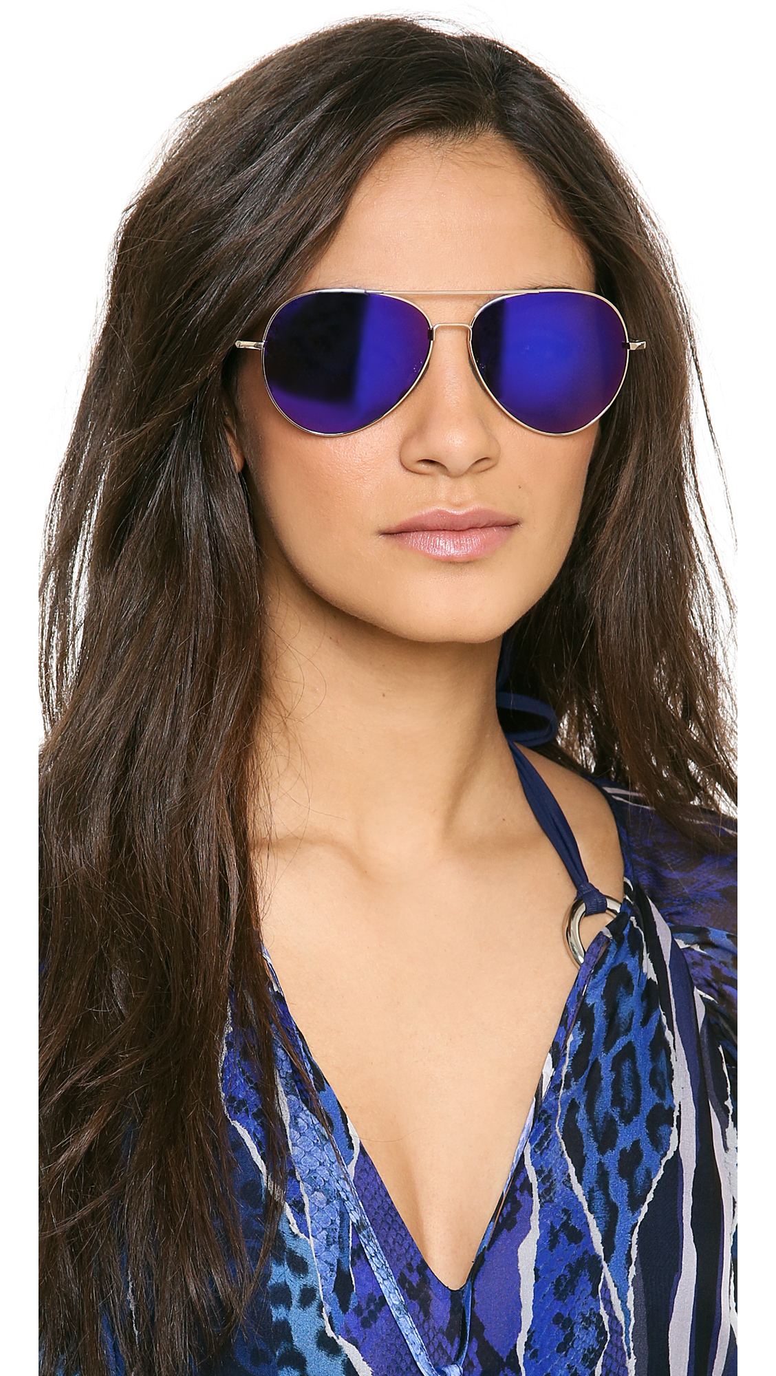 blue violet mirrored ray bans