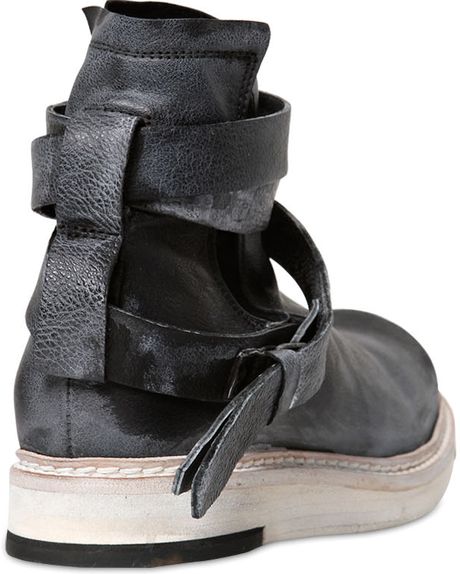 Cinzia Araia Vintage Leather Light Outsole Boots in Black for Men ...