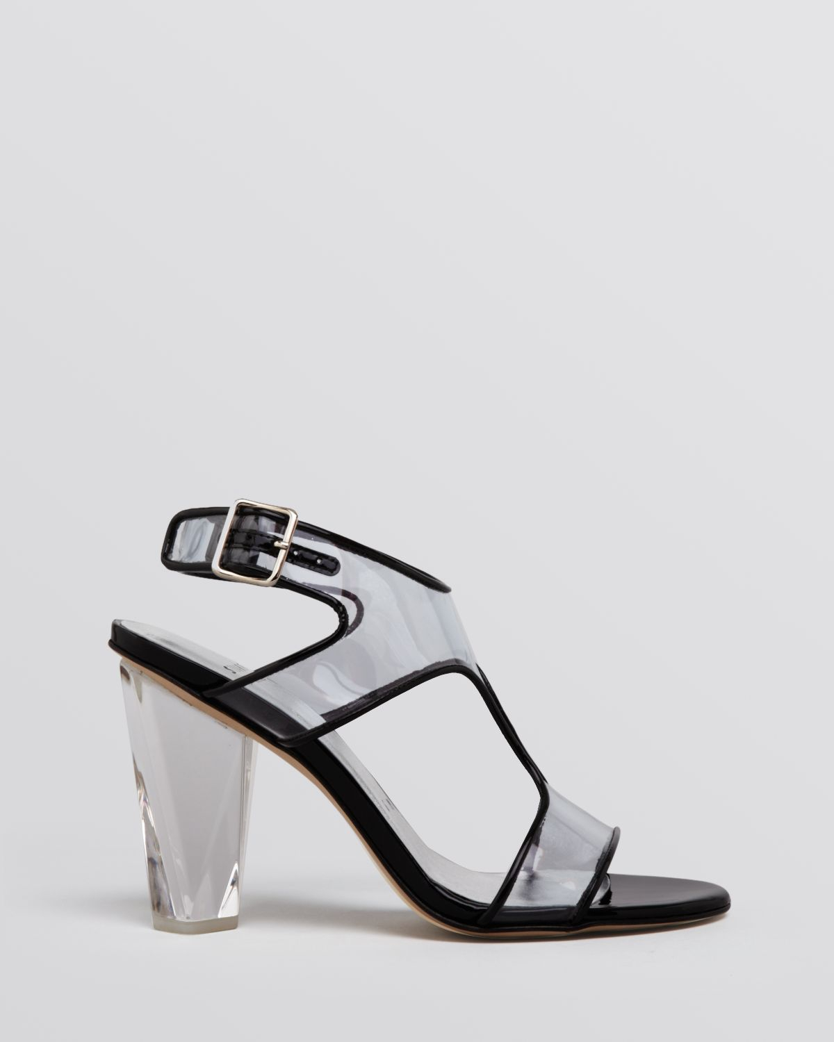 Lyst Stuart Weitzman Jelly Sandals Seeall Lucite High Heel in Black