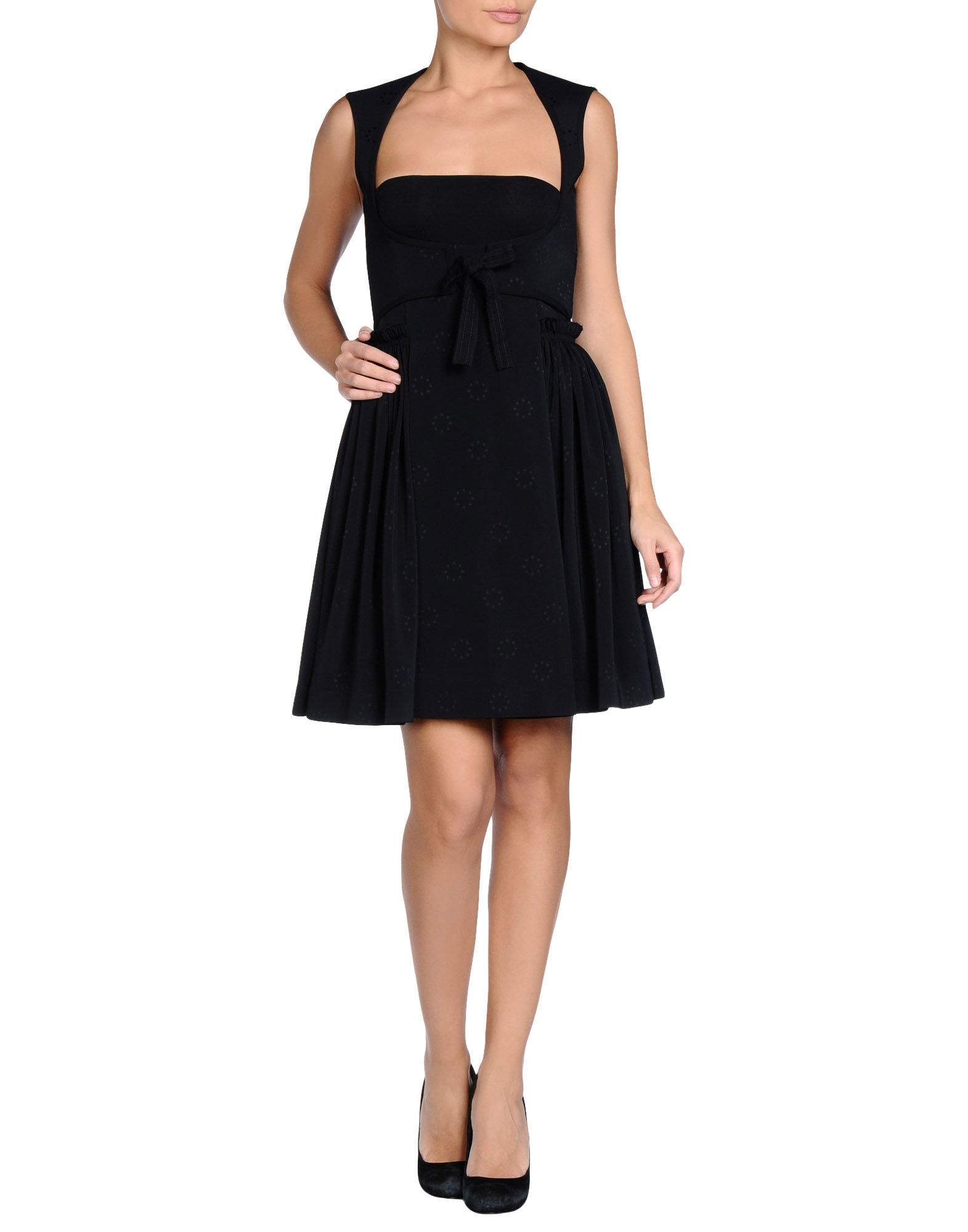 balmain black short dress